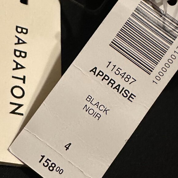 Babaton Appraise Black Strapless Dress Defined Waist Cocktail Size 4 Women's NWT - Picture 13 of 14